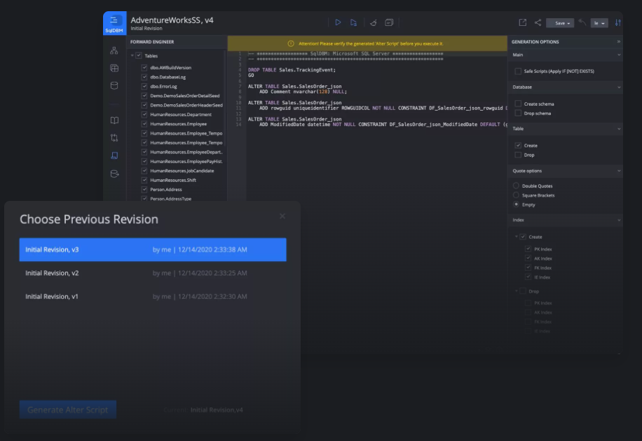 data modeling tool called SqlDBM