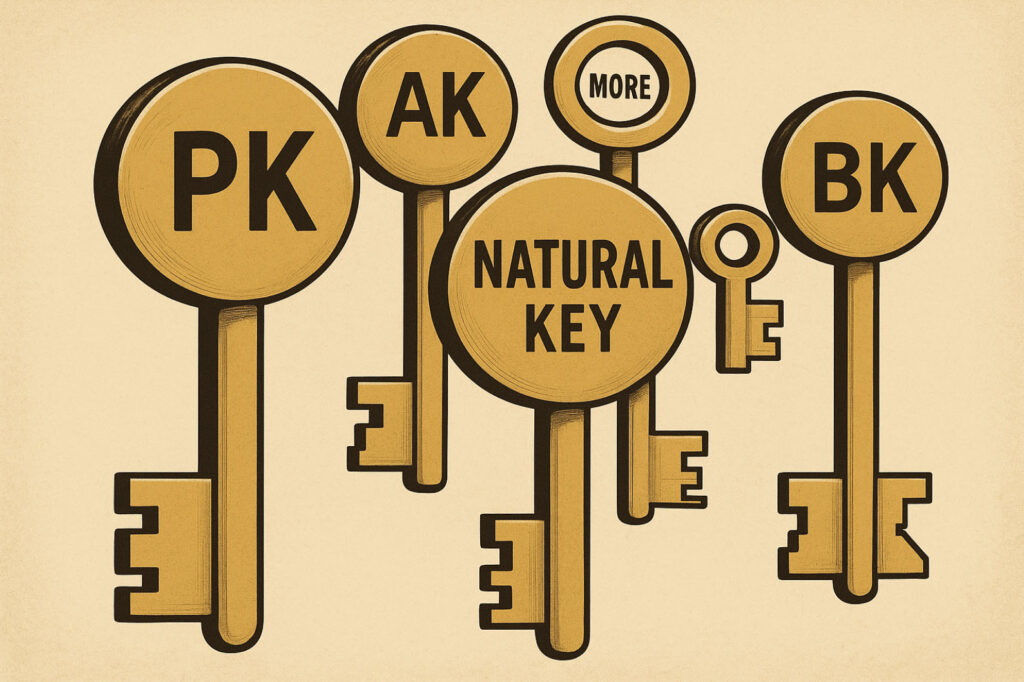 Creative depiction of password security, using keys labeled