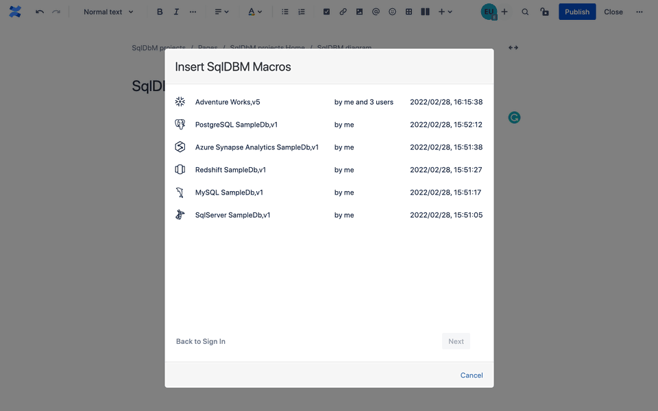 Share diagrams across the entire organization