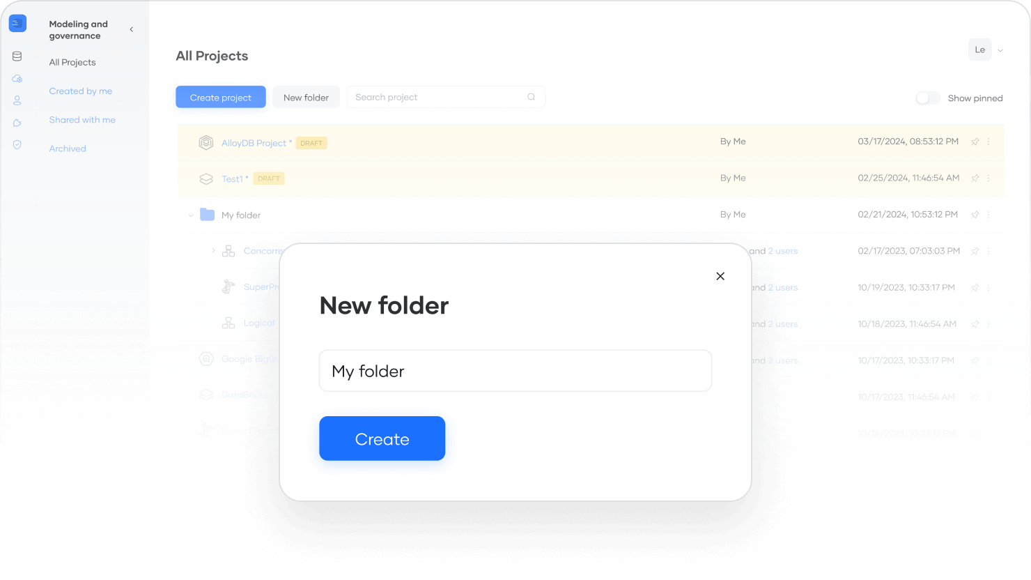 Improved folder structure